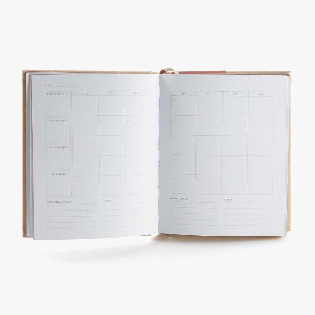 Deluxe Self-Care Journal – Beige