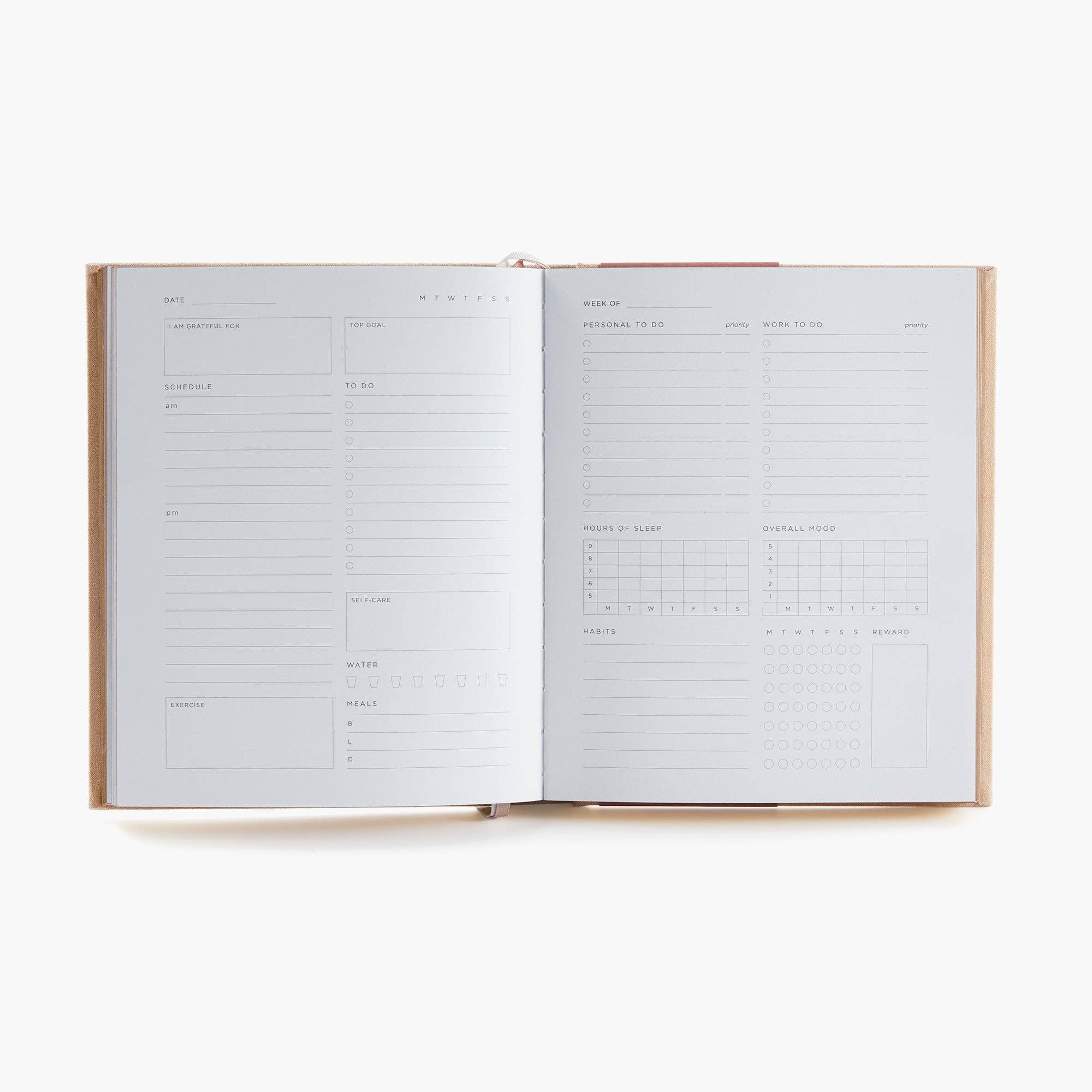 Deluxe Self-Care Journal – Beige